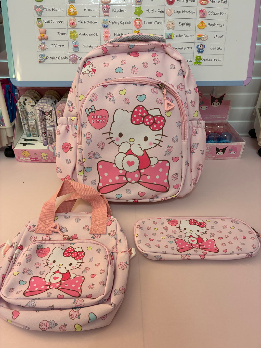 Hello Kitty Mystery Back Pack With 2 Piece Bag Set