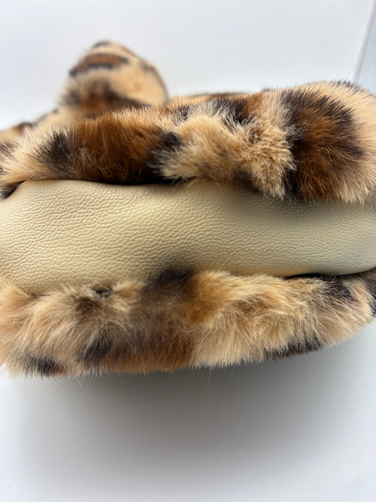 Plush Leopard Print Mini Bag