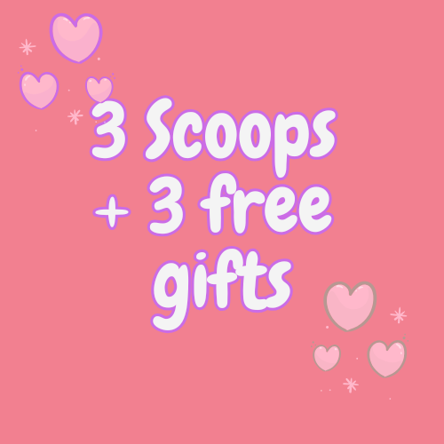 3 Mystery scoop + 3 free gift